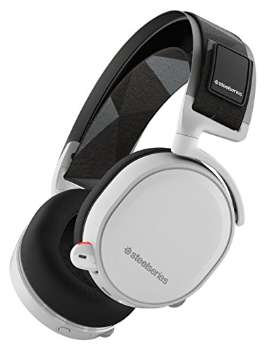 SteelSeries Arctis 7 Legacy Edition, Lag-Free Wireless Gaming Headset, DTS 7.1 Surround for PC, PC/Mac/Playstation 4/Mobile/VR - White