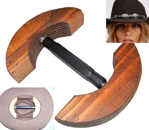 Hat Stretcher - Stronger and Heavier Than Most - One Size Fits All - USA Made Brown