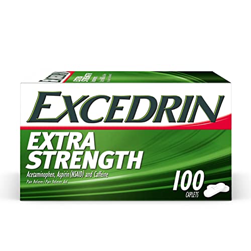 Excedrin Extra Strength Pain Relief Caplets – Headache Relief – 100 Count