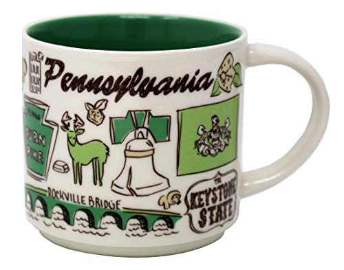 Starbucks Ceramic Been There Series Pennsylvania Mug, 14 Oz