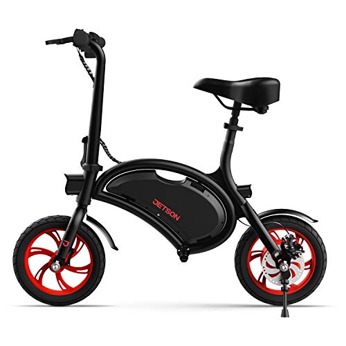 Jetson Bolt Electric Bike, Foot Pegs, Easy-Folding, Built-In Carrying Handle, Twist Throttle, Cruise Control, Up To 15.5 MPH, Range Up To 15 Miles, Ages 13+, Black, JBOLT-BLK