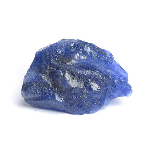 GEMHUB Natural Raw Rough Gemstone 87.00 Ct Rare Blue Sapphire Loose Gemstone for Reiki and Energy Crystal