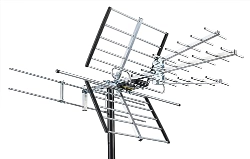 PIBIDI Outdoor TV Antenna, Long Range Digital OTA Antenna for 4K 1080P VHF UHF, 200 Mile Range (UHD-8903)