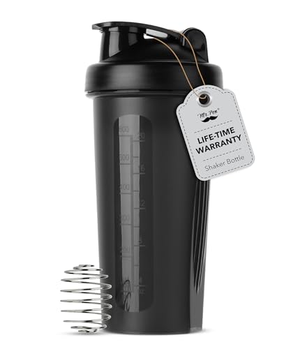 Mr. Pen- Shaker Bottles for Protein Mixes, 28 oz, Shaker Bottle with Wire Whisk Ball, Protein Shaker Bottle, Shaker Cup, Protein Shaker, Protein Shake Bottle, Bottle Shaker, Shake Bottle