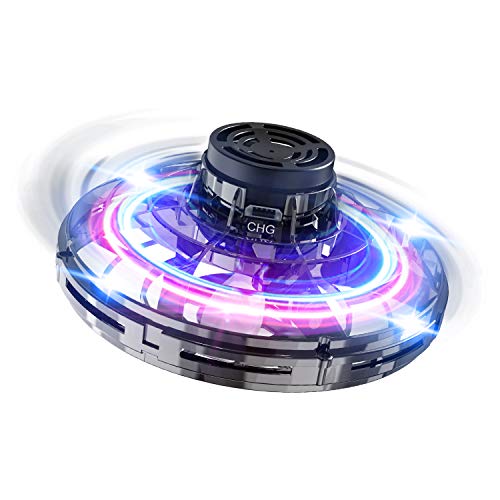 FLYNOVA Hand Operated Mini Drones,UFO Magic Flying Orb with Lights,Hover Boomerang Fidget Spinner,Easter Christmas Birthday Gift for Indoor Outdoor Party Boys Girls Teen Toy Age 8 9 10 11+