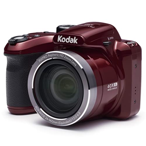 Kodak AZ401RD Point & Shoot Digital Camera with 3' LCD, Red