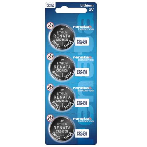 Renata Batteries CR2450N 3 Volt Lithium Coin Battery (4 Pack)