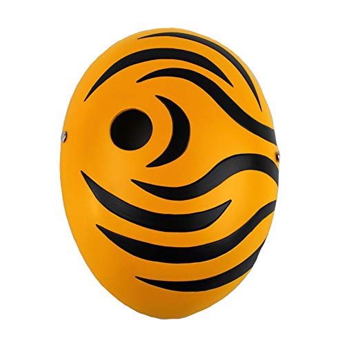 Rulercosplay Leaf Village Cosplay Mask for Tobi - Deluxe Version (Tobi Mask, Yellow)
