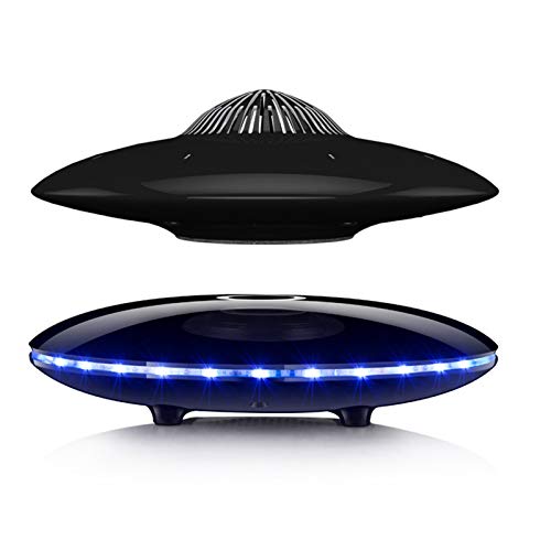 Magnetic Levitating Speaker, Levitating Bluetooth Speakers with V5.0,Led Lights, Wireless Floating Speaker with 360 Degree Rotation, Home Office Decor Cool Tech Gadgets Gifts