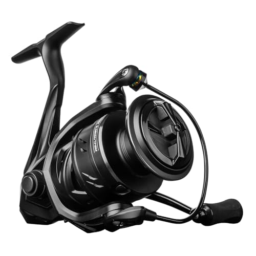 HANDING M1 Spinning Reel, Freshwater Fishing Reels Spinning, 9+1 Ball Bearings, 26.5LBs Max Drag, 5.2:1 Gear Ratio, Graphite Frame, CNC Aluminum Spool, 500 to 5000 Series, Handle Interchangeable