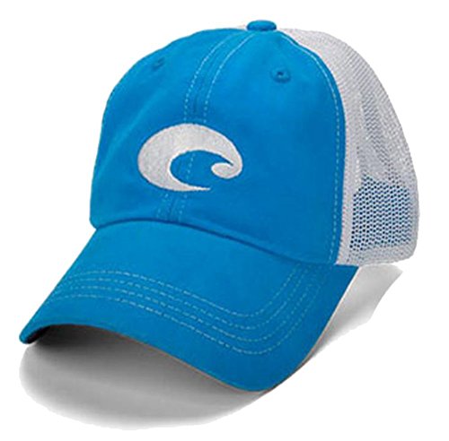 Costa Del Mar Trucker Hat, Costa Blue + White, One Size US