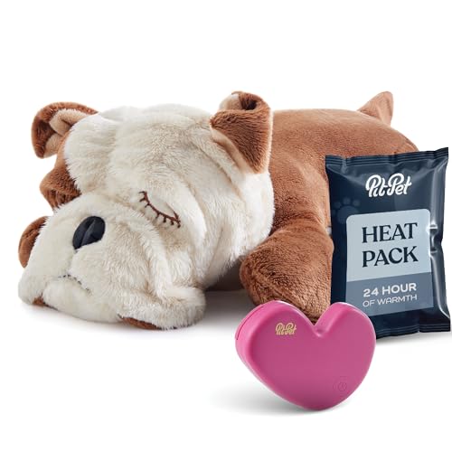 Heartbeat Plush Dog Toy - Heartbeat Helps for Dog Anxiety Relief and Calming Aid - Stuffed Dog Toys with Disposable Heat Pack - Comfort Toy for Puppy Dogs Cats Pets -Plush Toys for Dogs.