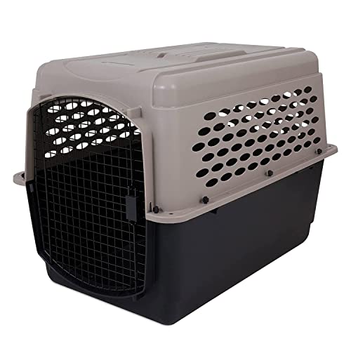 Petmate Vari Dog Kennel 40', Taupe & Black, Portable Dog Crate for Pets 70-90lbs, Made in USA