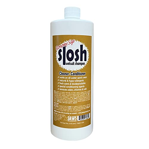 Just Add Water Jaws Slosh (Wetsuit Shampoo) 32 Ounce Cleaner Conditioner, Economy Size,32 oz./Economy,JAW1798ES