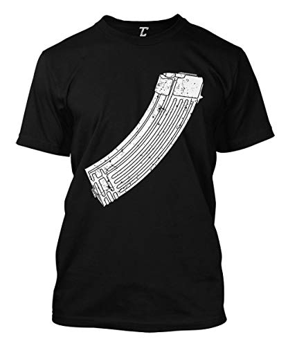AK-47 Magazine - Gun Clip 2nd Amendment Ammo Men's T-Shirt (Black, XX-Large)