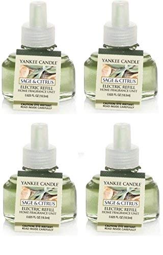 Yankee Candle Sage and Citrus ScentPlug Refill 4-Pack