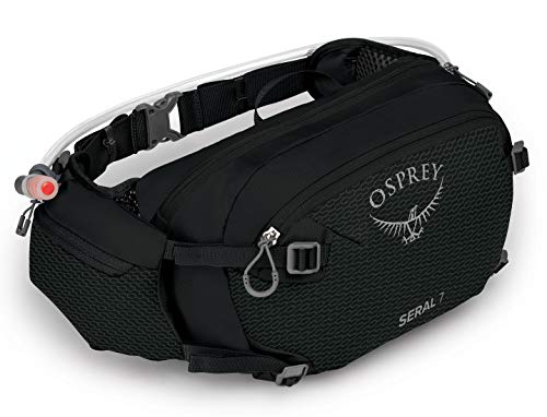 Osprey Seral 7L Unisex Biking Waist Pack with Hydraulics Reservoir, Black