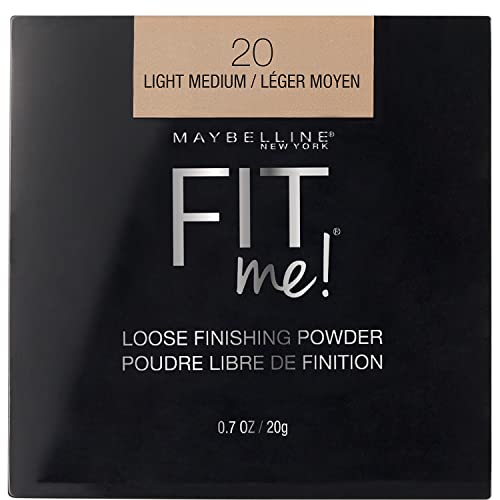 Maybelline Fit Me Loose Setting Powder, Face Powder Makeup & Finishing Powder, Light Medium, 1 Count