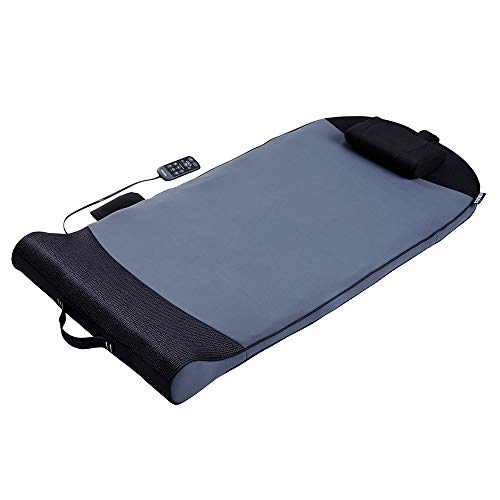 HoMedics Body Flex Back Stretching Mat with Heat, 6 Stretching Programs and 3 Intensity Levels with Removable Memory Foam Pillow for Full Body Coverage, Portable for Yoga, Athletes, Home Gym