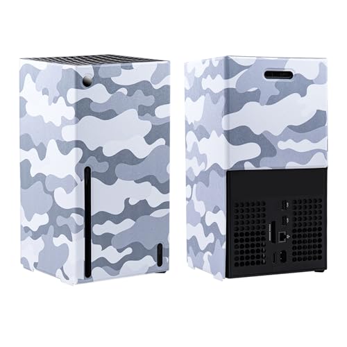 Mcbazel Magentic Cover for Xbox Series X Console Only, Easy Installation Magnetic Protective Case for Xbox Series X - Camouflage Gray