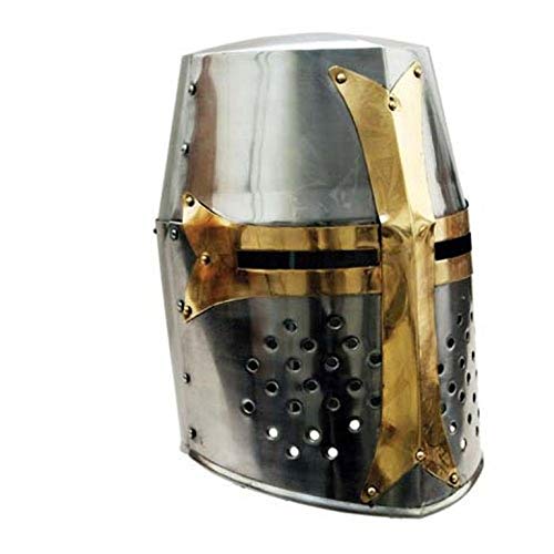 Great Brass Crusader Helmet Halloween Decorations Costumes