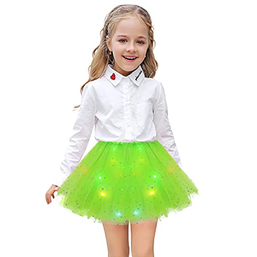Girl Tutu Skirts, Magic Light Princess LED Dancing Skirt Tulle Ballet
