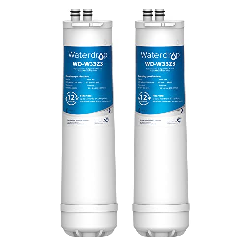 Waterdrop RC 3 EZ-Change Advanced Water Filter Replacement, Replacement for Culligan RC-EZ-3, IC-EZ-3, US-EZ-3, RC-EZ-1, Brita USF-201, USF-202, DuPont, 2K Gallons (Pack of 2)