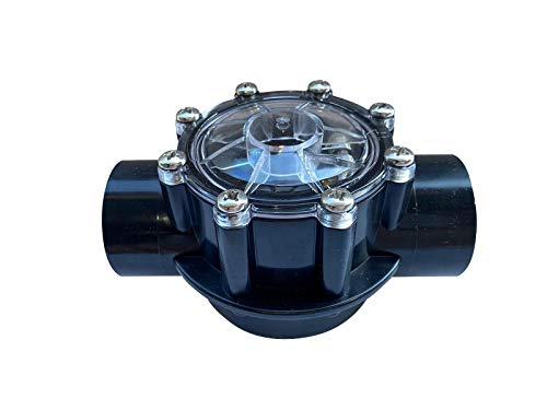 FibroPool Swimming Pool Check Valve - 2 Inch - 2 Way - Positive Seal & Non Lube Replacement Valve for Pools and Spas