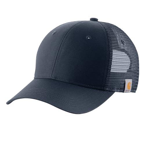 Carhartt Men's Rugged Professional Series Canvas Mesh-Back Cap,Navy,One Size