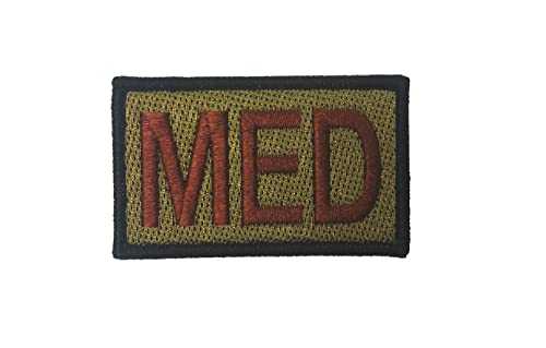 A.F. MED Brassard (SPICE BROWN) W/BLK BORDER OCP Patch w/Hook Fastener