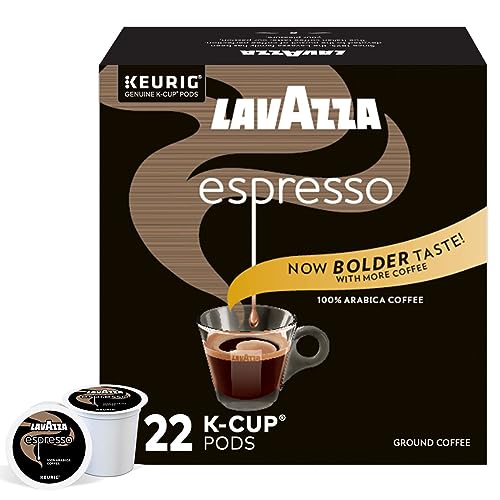 Lavazza Espresso Italiano Single-Serve Coffee K-Cup Pods for Keurig Brewer, Medium Roast, 22 Count Box