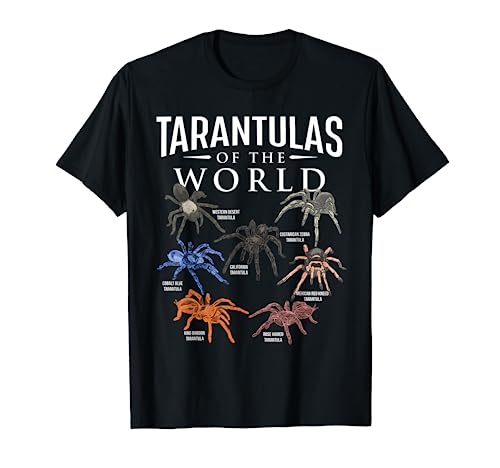 Tarantulas Of The World - Arachnid Lover Spider Arachnophile T-Shirt