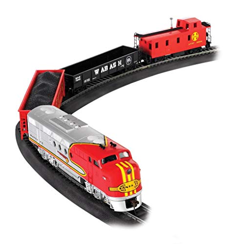 Bachmann Trains - Santa Fe Flyer Ready To Run Electric Train Set - HO Scale 19.50 x 3.00 x 13.25 Inches