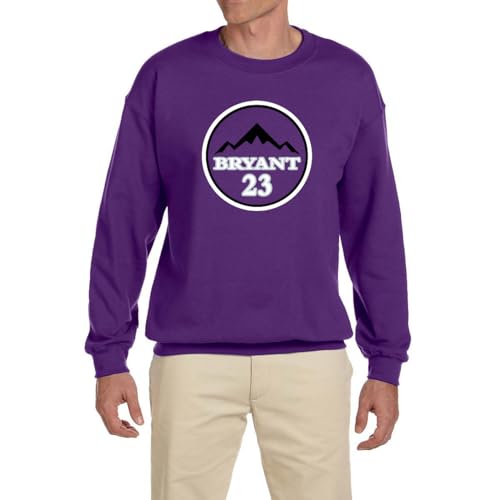 Past Time Shirts Purple Bryant Logo Crew Neck Sweatshirt ADULT Small