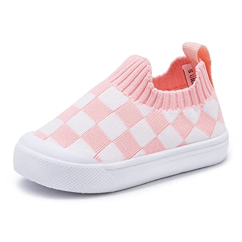 Baby Walking Shoes First Boy Girl Walker Infant Sock Tennis Mesh Sneakers Breathable 6 9 12 18 24 Months Pink Size 12-18 Months Infant