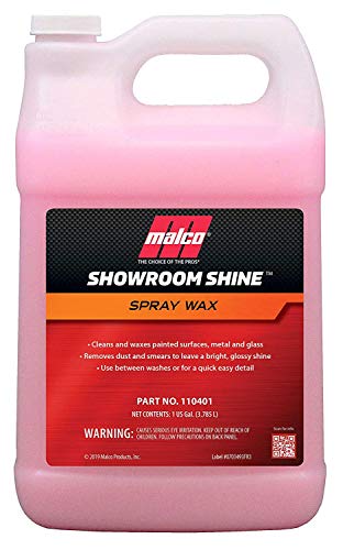 Malco Showroom Shine Spray Car Wax – Best Car Wax Spray for Professional Finish/Easy to Use Instant Detailer Spray/Cleans and Waxes Painted Surfaces, Metal and Glass / 1 Gallon (110401)