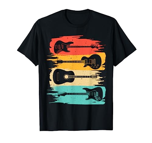 Vintage Guitar Gift For Men Women Music Band Guitarist Stuff T-Shirt