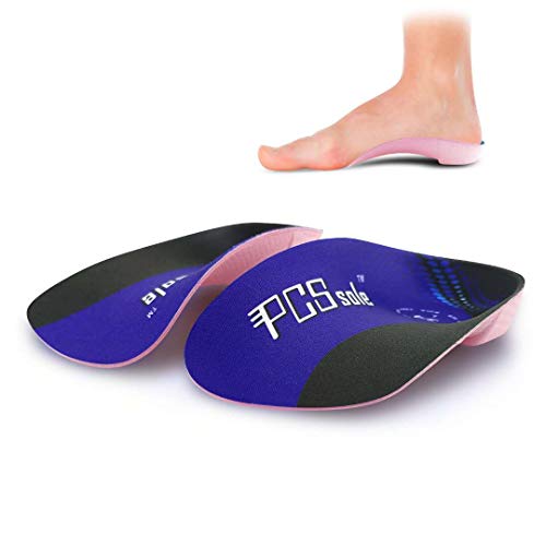 PCSsole 3/4 Orthotics Shoe Insoles High Arch Supports Shoe Insertsfor Plantar Fasciitis, Flat Feet, Over-Pronation, Relief Heel Spur Pain (Men11.5-13.5/Women12.5-14.5)