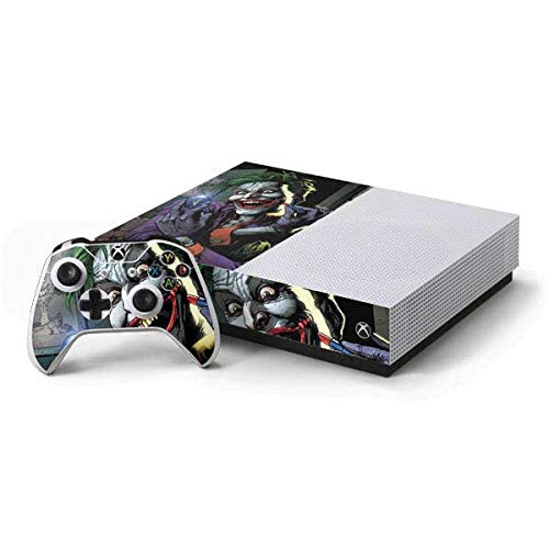 Skinit Decal Gaming Skin Compatible with Xbox One S All-Digital Edition Bundle - Officially Licensed Warner Bros The Joker Put on a Smile Design