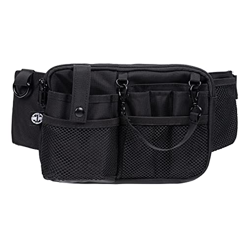 First Lifesaver Nurse Fanny Pack with Multi-Compartment and Tape Holder For Nurses and Nursing Students (Black)