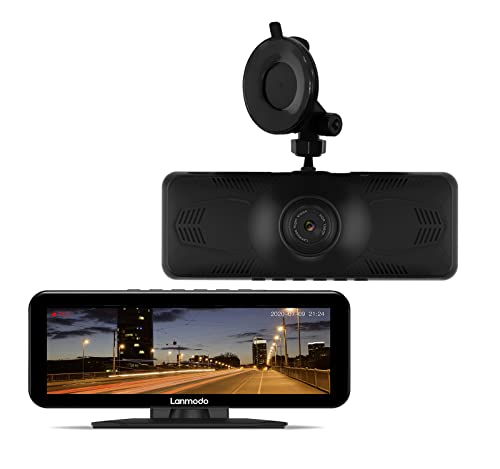 LANMODO Vast Pro Dash Cam with Full Color Super Night Vision max 984ft, 1080P Car Driving Recorder, WDR/HDR, Sony Sensor, 8” Large Screen, Loop Recording, 24hr Parking Monitor, G-Sensor, Support 128G