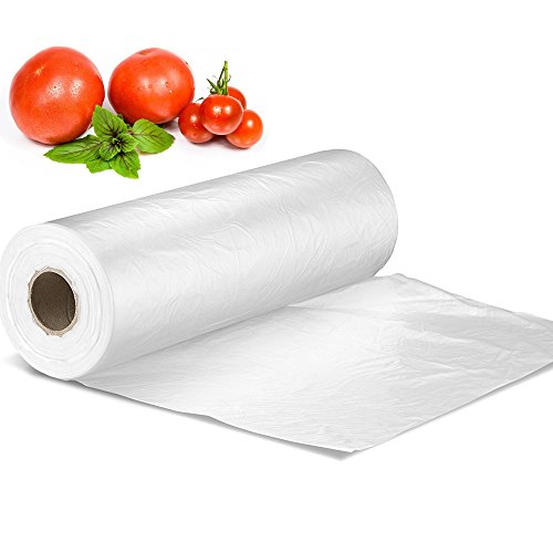 12' X 16' Plastic Produce Bag on a Roll, Bread and Grocery Clear Bag, 350 Bags/Roll