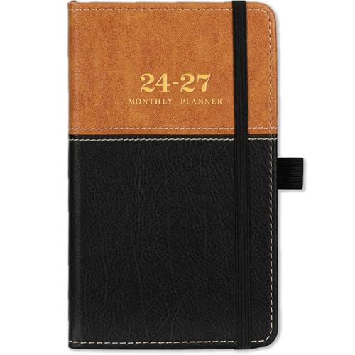 2024-2027 Pocket Planner - 3 Year Monthly Pocket Calendar 2024-2027, from July 2024 - June 2027, 6.4' x 3.8', 2024-2027 Pocket Calendar for Purse, Pocket Calendar with Inner Pocket