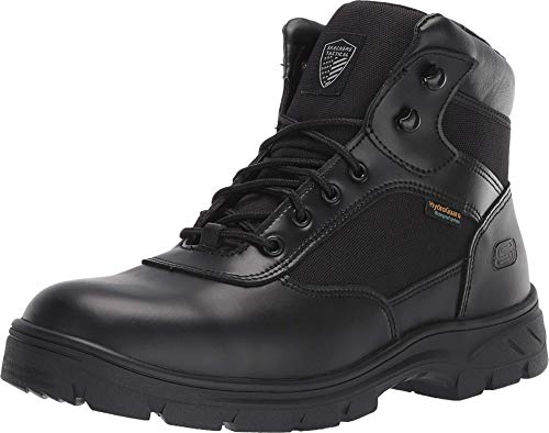 Skechers Men's New Wascana-Benen Military and Tactical Boot, Black, 9.5 Wide