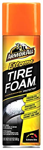 Armor All Extreme Car Tire Foam, Tire Cleaner Spray for Cars, Trucks, Motorcycles, 18 Oz Each