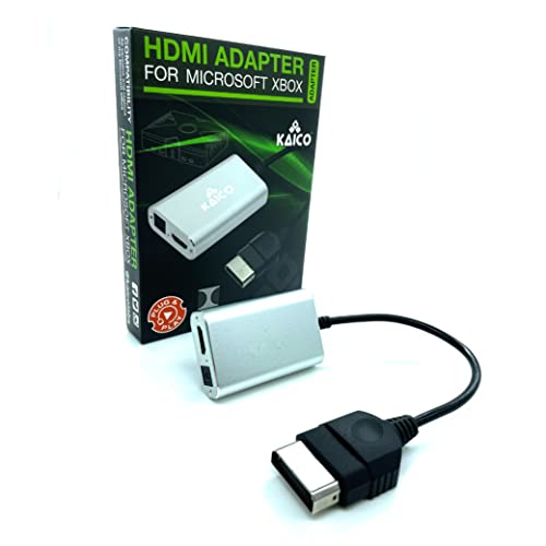 Kaico Original Xbox to HDMI Converter - Dolby Digital 5.1 via Optical Port - HD Link Cable for OG Xbox - Xbox to HDMI - Compatible with Original Xbox - Toslink Port to Support Amplifiers - Xbox2HDMI