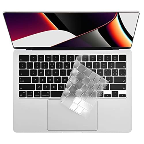 EooCoo Premium Keyboard Cover Skin Ultra Thin for 2024-2021 M3 M2 MacBook Air 15' (A3114 A2941) Air 13.6' (A3113 A2681)， MacBook Pro 14' 16' M3 M2 M1 (A2918 A2992 A2779 A2442 A2991 A2780 A2485)