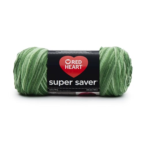 Red Heart E300.0629 Super Saver Economy Yarn, Green Tone