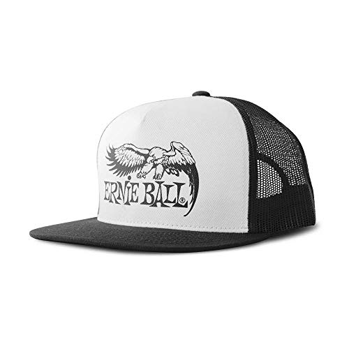 Ernie Ball Eagle Logo Trucker Cap, Black (P04159)