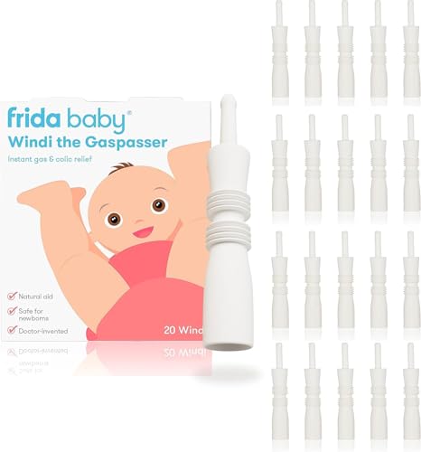 Frida Baby Windi Gas Passer, Baby Gas Relief and Colic Baby Relief, Baby Constipation Relief, 10 Count